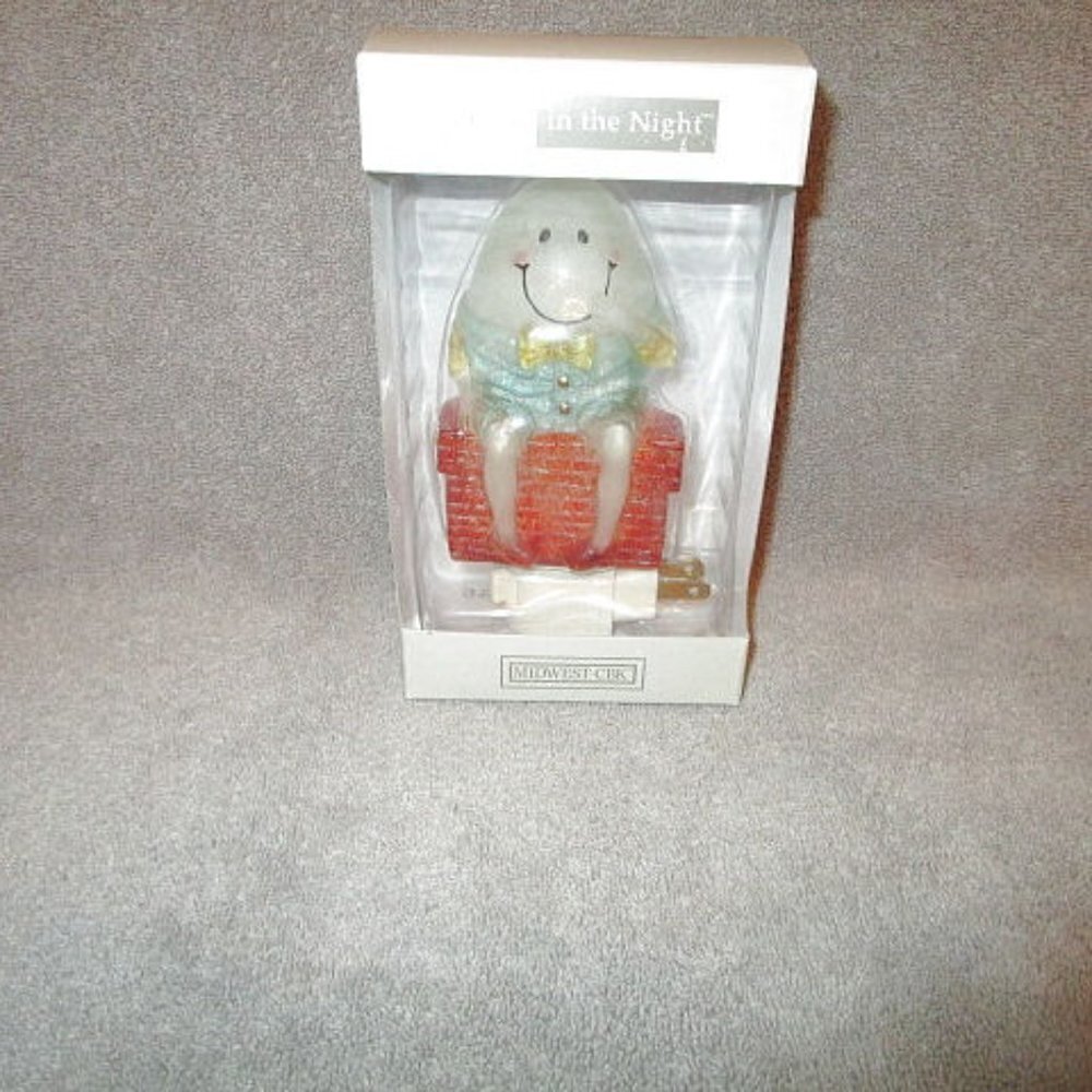 Vtg Humpty Dumpty Plug In Night Light 6” Baby Nursery Shower Gift NEW Old Stock